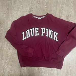 PINK crewneck sweater